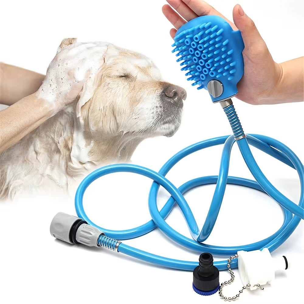 2-in-1 Pet Shower Nozzle & Massage Tool – Indoor & Outdoor Use 🚿🐾