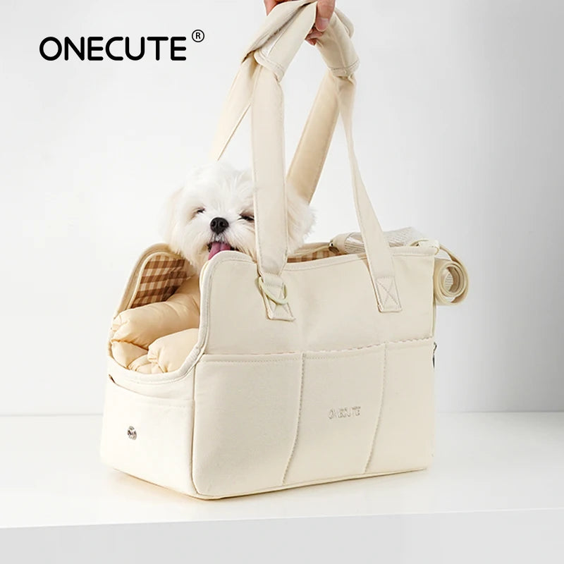 🐾 Portable Dog & Cat Shoulder Handbag – Stylish & Comfortable Pet Carrier for Small Dogs
