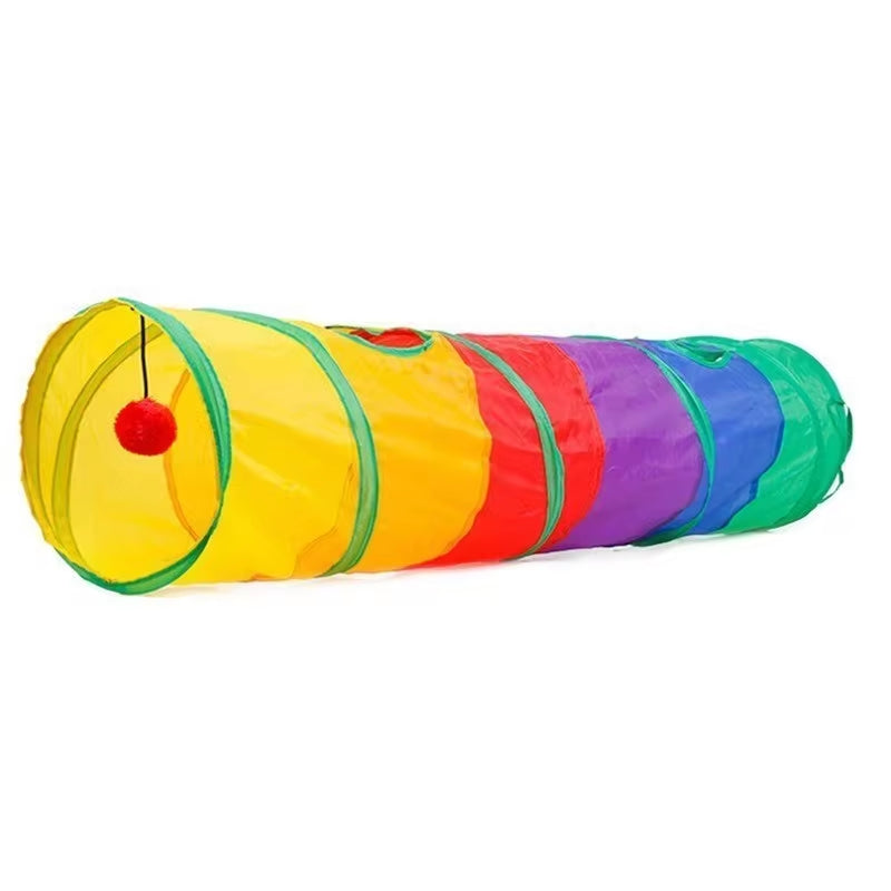 🐾 Collapsible Cat Tunnel – Ultimate Play & Exercise Haven for Kittens & Puppies!