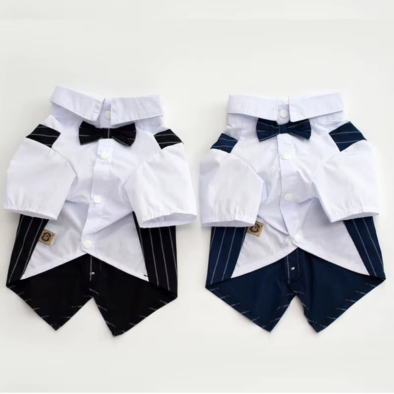 🐾 Elegant Dog Tuxedo Suit – Formal Wedding & Party Outfit for Small & Medium Dogs