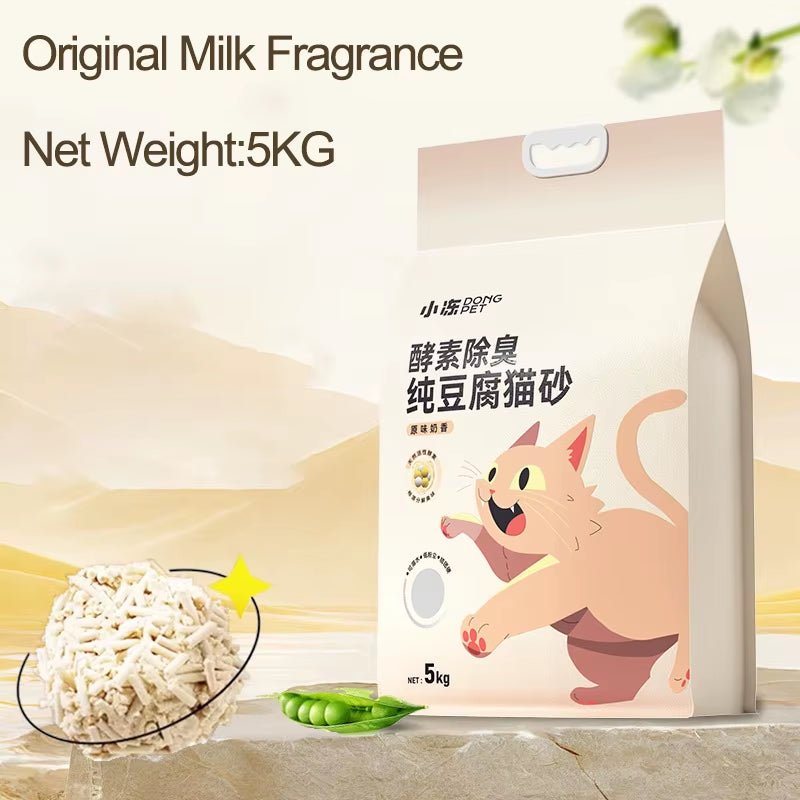 🐾 Tofu Cat Litter – Green Tea Flavored, Clumping, Low Dust & Non-Stick Formula