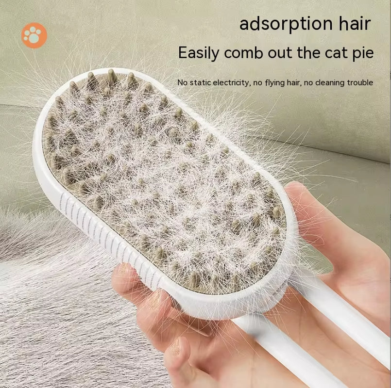Electric Pet Spray Comb – 4-in-1 Grooming & Massage Brush for Cats & Dogs