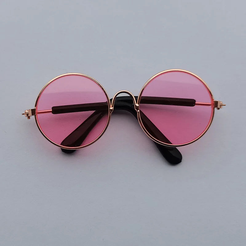 🐾 Vintage Round Cat & Dog Sunglasses – Stylish Reflective Eyewear for Petss