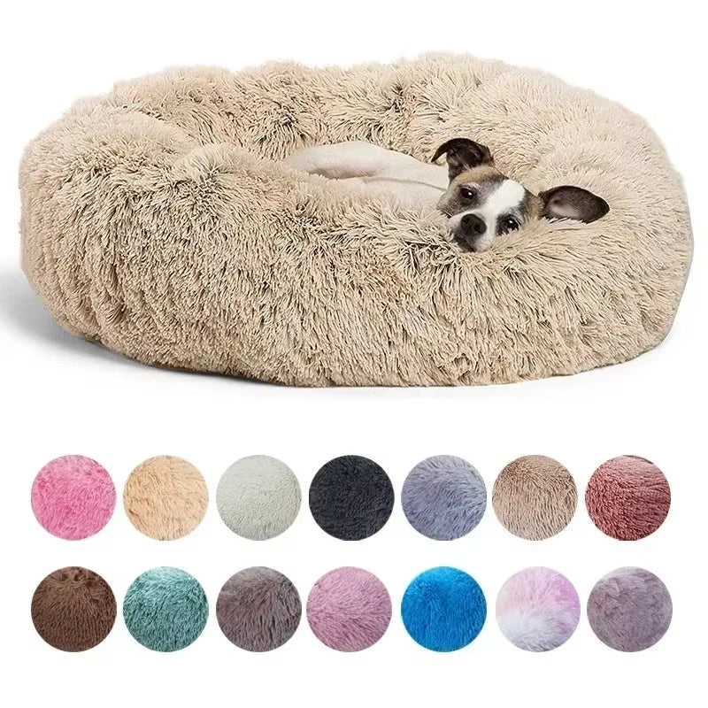 🐾 Luxury Plush Round Dog Bed & Cat Mat – Premium Cushion for Large Dogs & Labradors