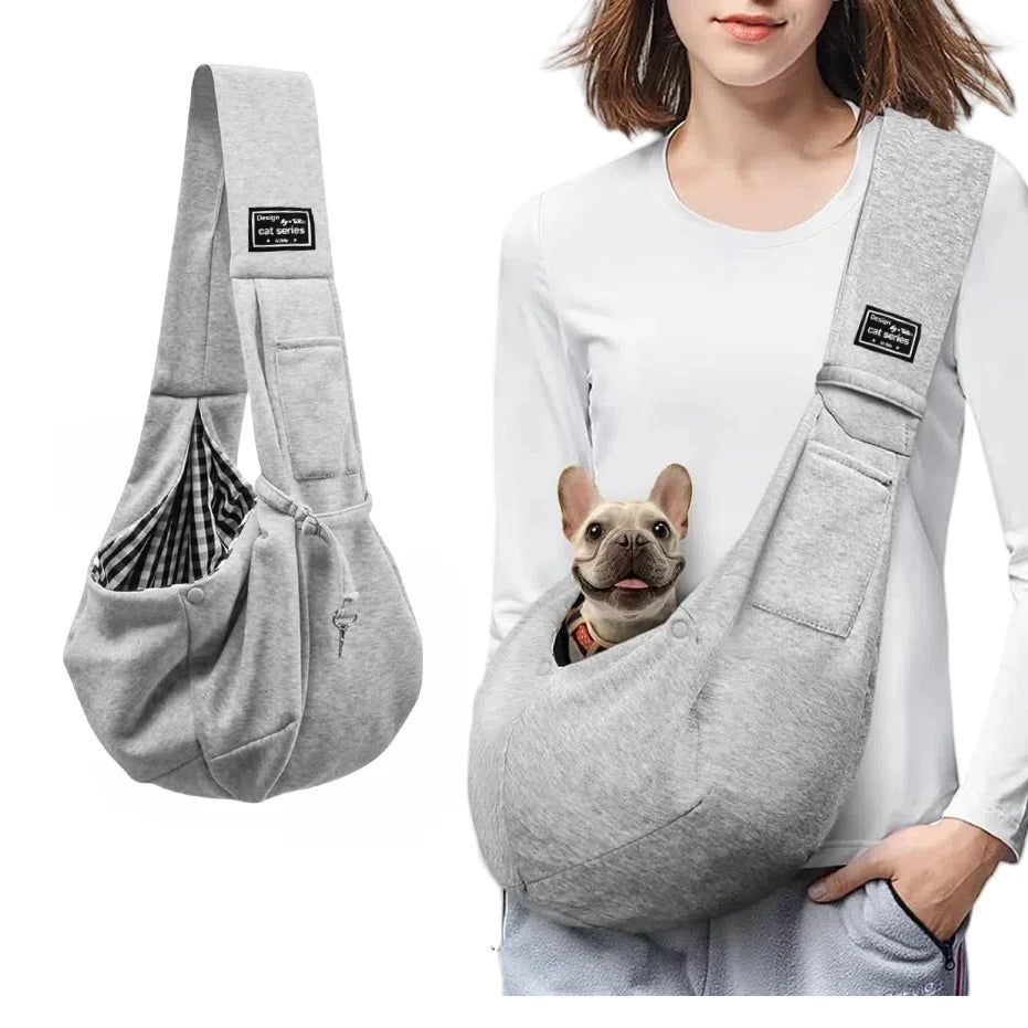 🐾 Cotton Comfortable Pet Sling Bag – Crossbody Shoulder Carrier for Small Dogs & Cats