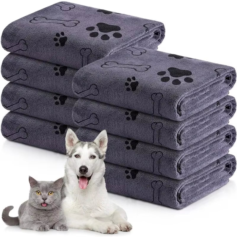 🐾 Quick-Drying Microfiber Pet Towel – Super Absorbent Bath & Grooming Towel for Dogs & Cats