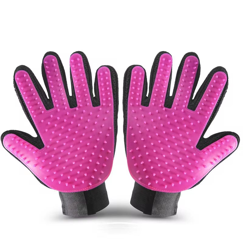 Silicone Pet Bath Brush & Massage Glove – Gentle Grooming for Cats & Dogs 🛁🐾