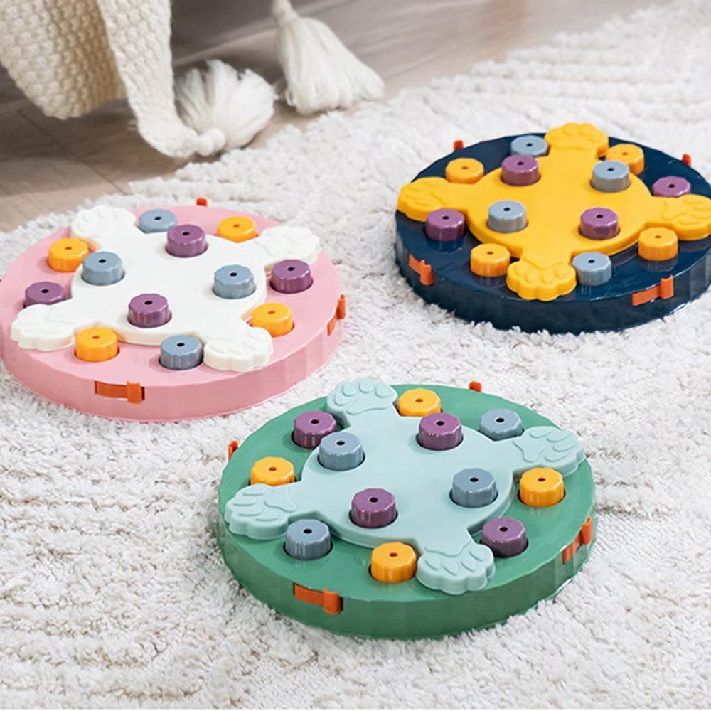 🐾 Interactive Cat Puzzle Toy & Slow Feeder – Non-Slip Training Bowl for Cats & Dogs