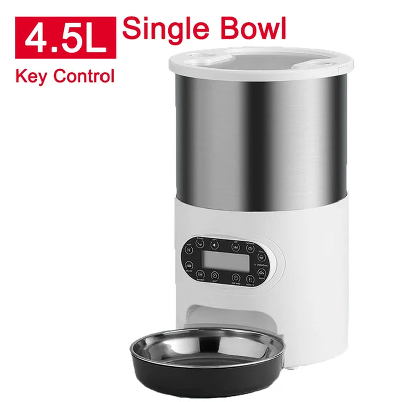 🐾 Smart Cat Feeder with APP Control – Automatic Double Meal Dispenser for Cats & Dogs