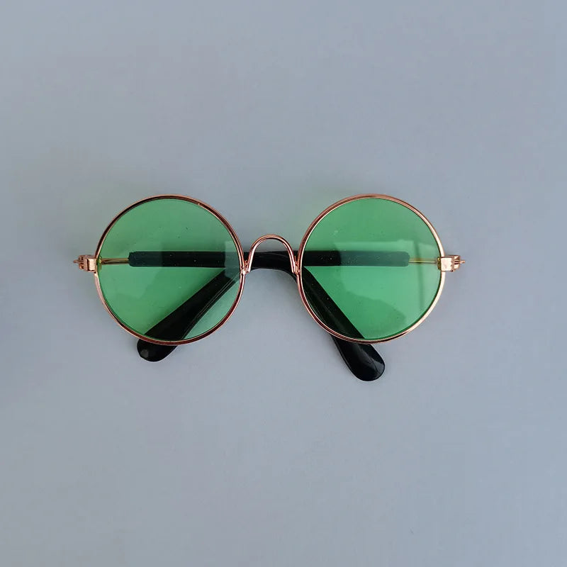 🐾 Vintage Round Cat & Dog Sunglasses – Stylish Reflective Eyewear for Petss