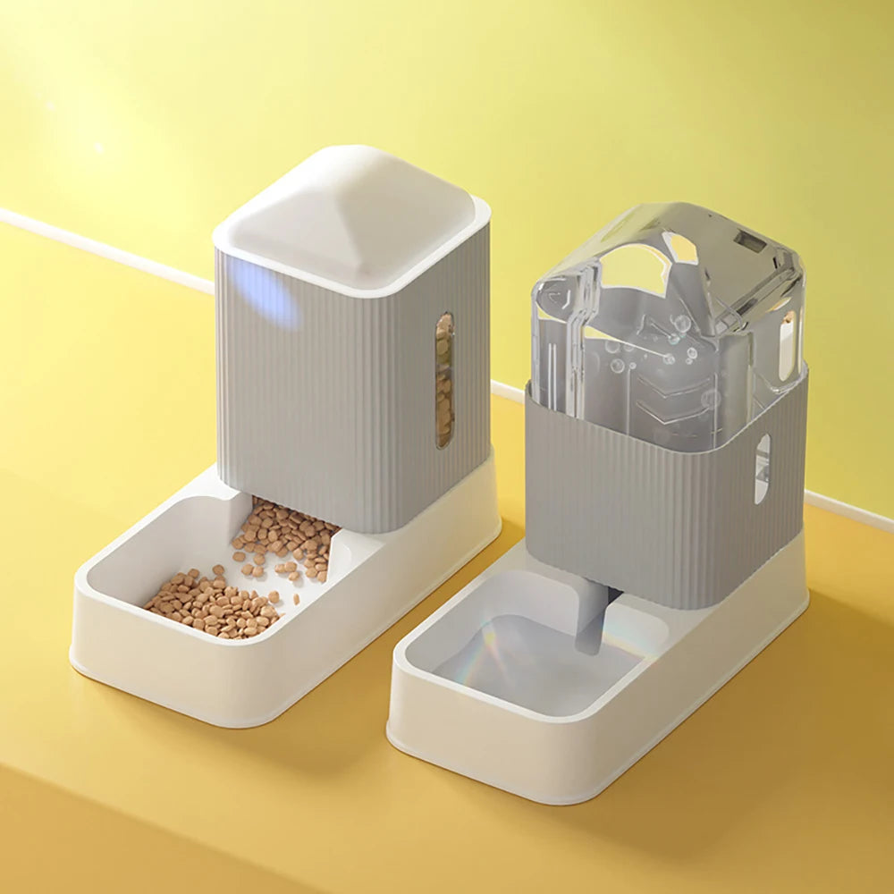 🐾 Automatic Pet Feeder & Water Dispenser – 3.5L Large Capacity for Cats & Dogs