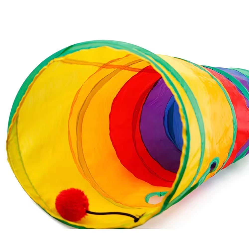 🐾 Collapsible Cat Tunnel – Ultimate Play & Exercise Haven for Kittens & Puppies!