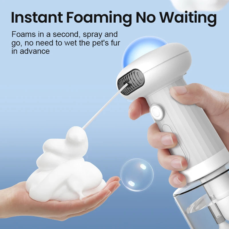 ROJECO Automatic Foam Maker – Smart Pet Soap Dispenser for Effortless Bathing! 🛁🐶🐱