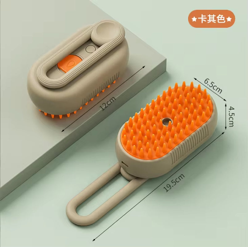Electric Pet Spray Comb – 4-in-1 Grooming & Massage Brush for Cats & Dogs