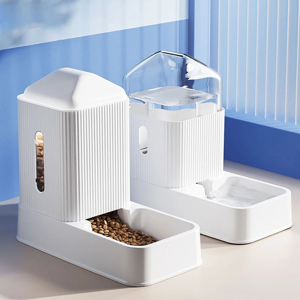 🐾 Automatic Pet Feeder & Water Dispenser – 3.5L Large Capacity for Cats & Dogs