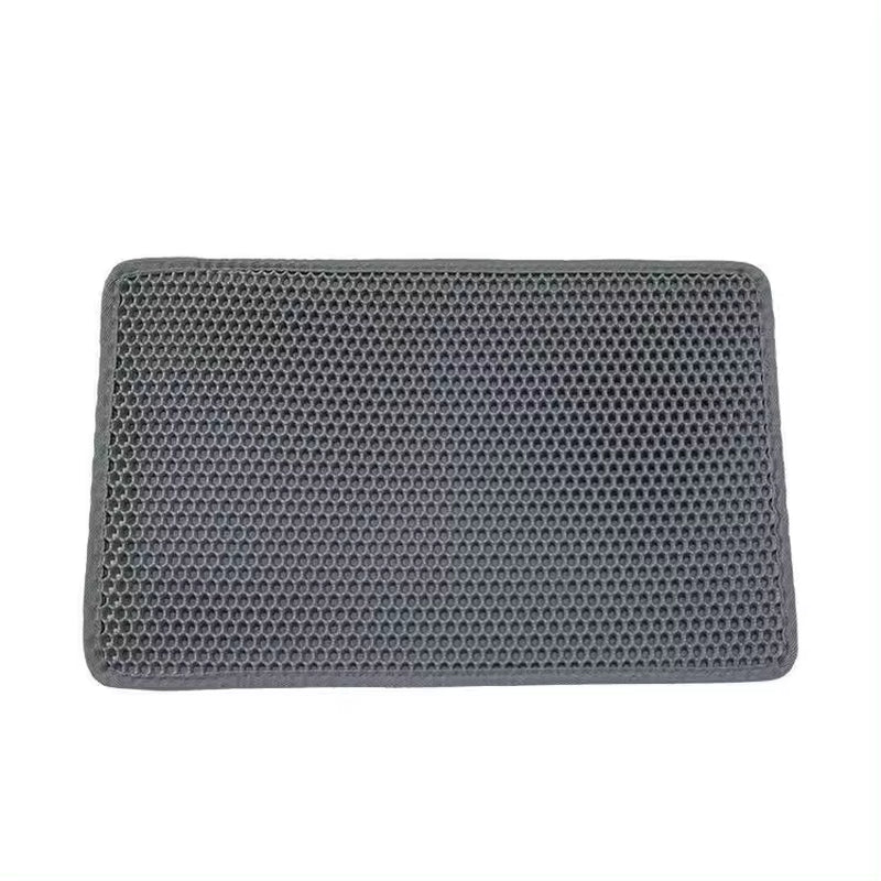 🐾 Double-Layer Waterproof Cat Litter Mat – Keep Your Home Clean & Litter-Free!