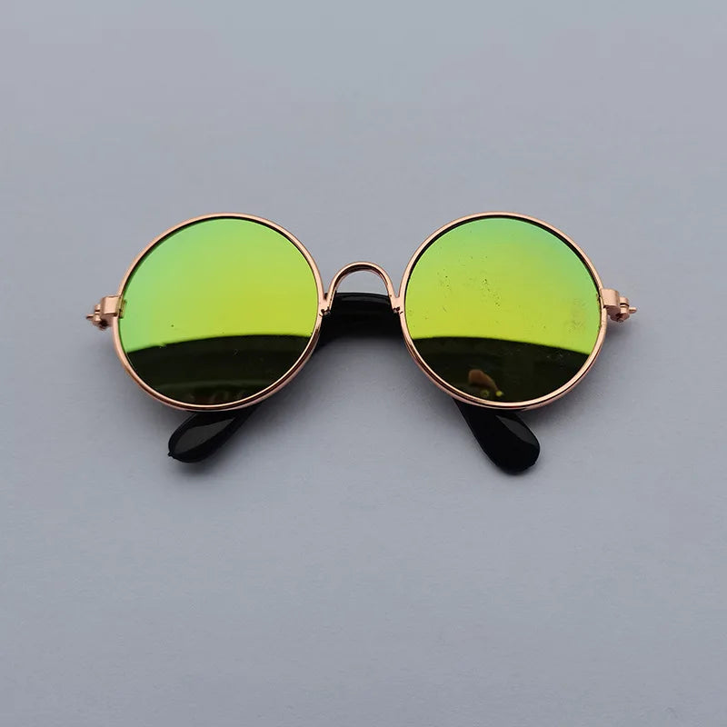 🐾 Vintage Round Cat & Dog Sunglasses – Stylish Reflective Eyewear for Petss
