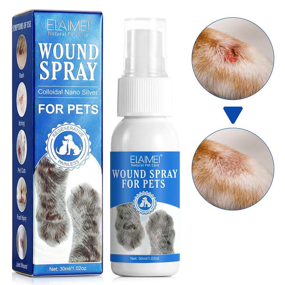 🐾 Pet Wound Spray – Fast-Healing Treatment for Dogs & Cats