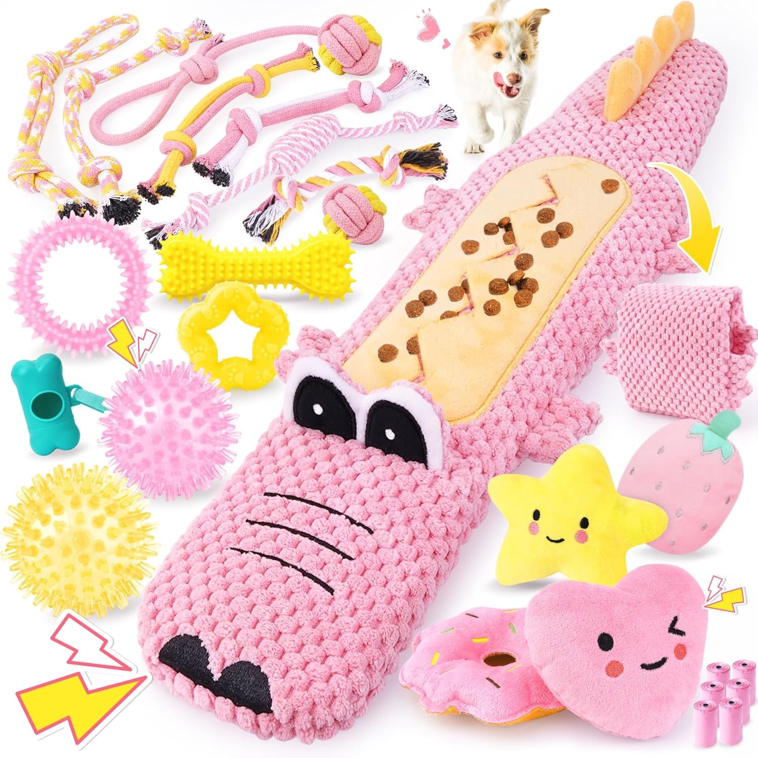 🐶 25-Pack Puppy Dog Toy Set – The Ultimate Chew, Teething & Play Bundle!