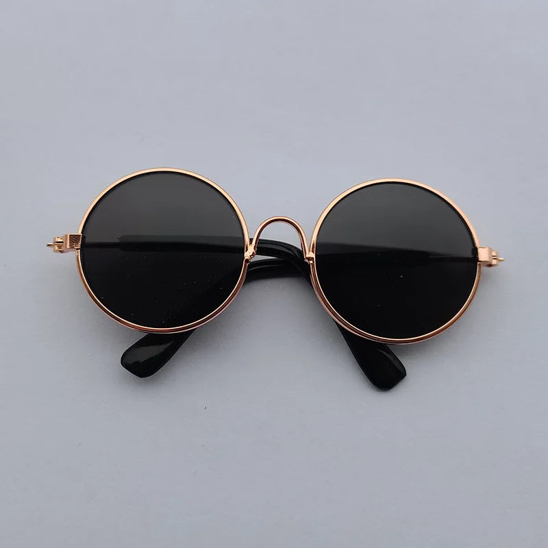 🐾 Vintage Round Cat & Dog Sunglasses – Stylish Reflective Eyewear for Petss