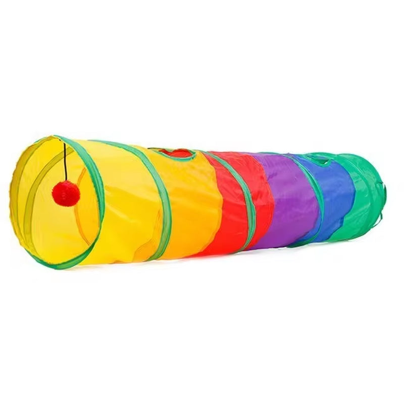 🐾 Collapsible Cat Tunnel – Ultimate Play & Exercise Haven for Kittens & Puppies!