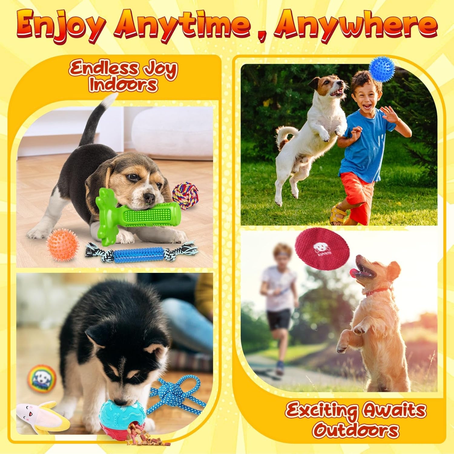 🐶 25-Pack Puppy Dog Toy Set – The Ultimate Chew, Teething & Play Bundle!